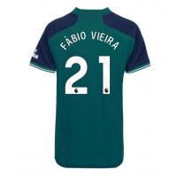 Arsenal Fabio Vieira #21 Tredjetrøje Dame 2023-24 Kortærmet